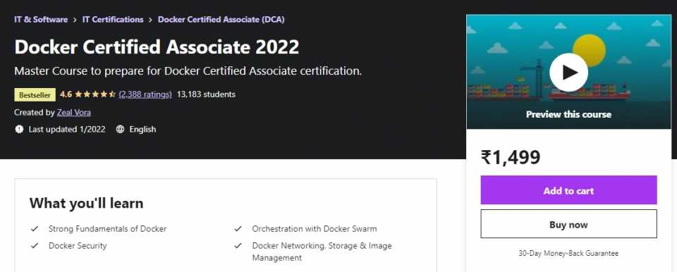Docker Certified Associate 2022 by Udemy