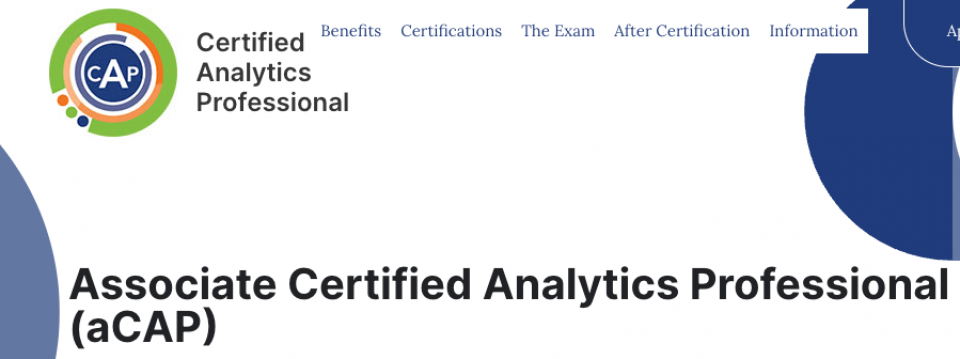 Associate Certified Analytics Professional (aCAP)