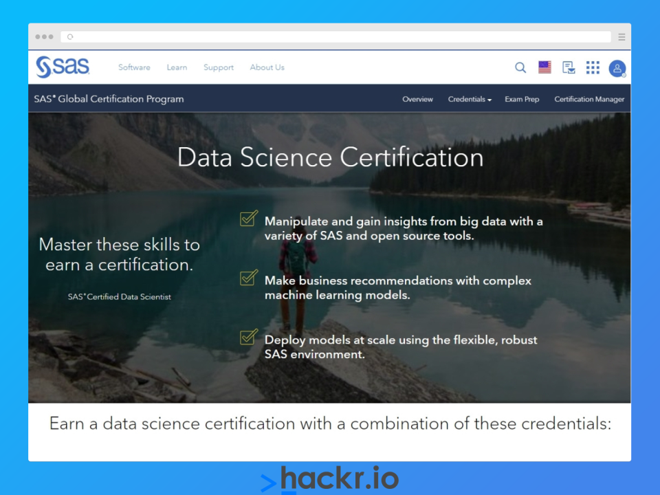 [SAS] Data Science Certification