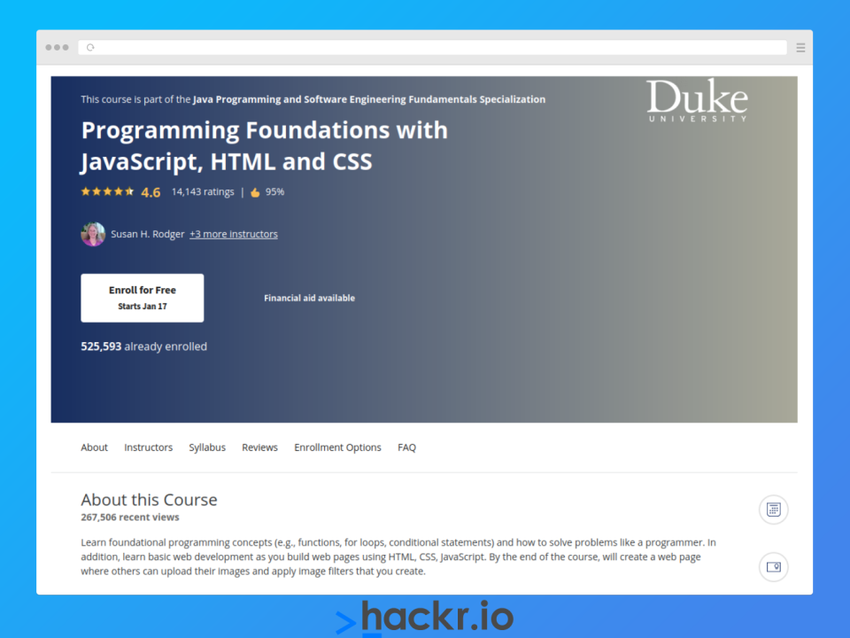 Programming Foundations with JavaScript, HTML, and CSS