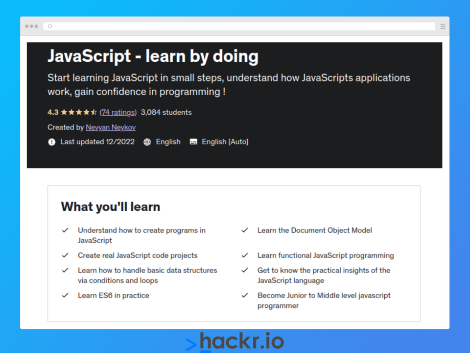 JavaScript - Learn by Doing