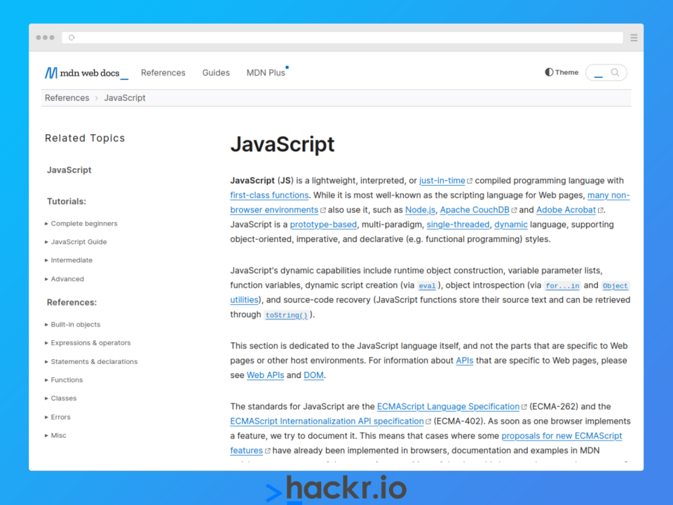 Mozilla Developer Network JavaScript Guide