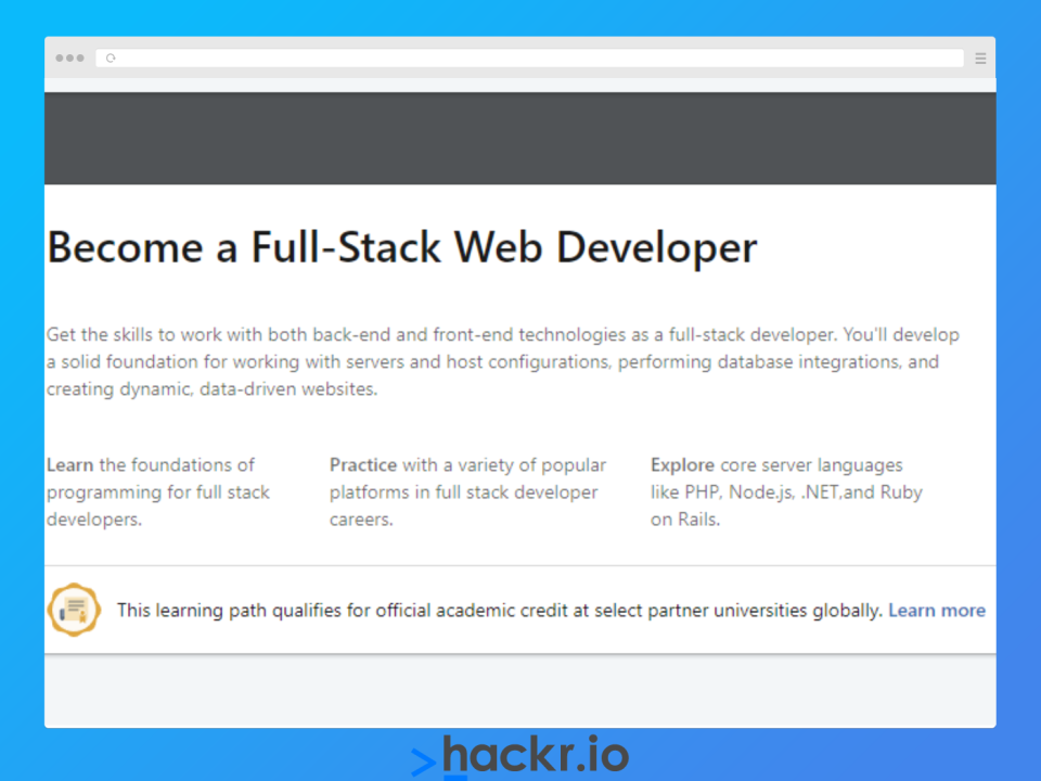 Become a Full-Stack Web Developer