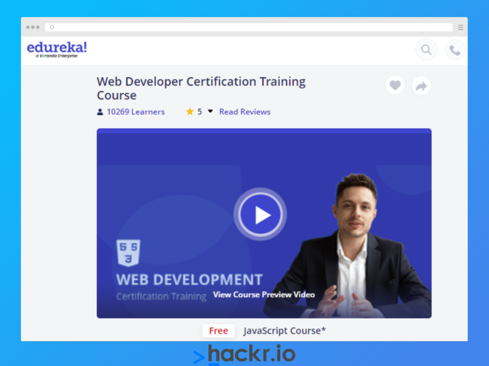 Web Development Certification Training Course