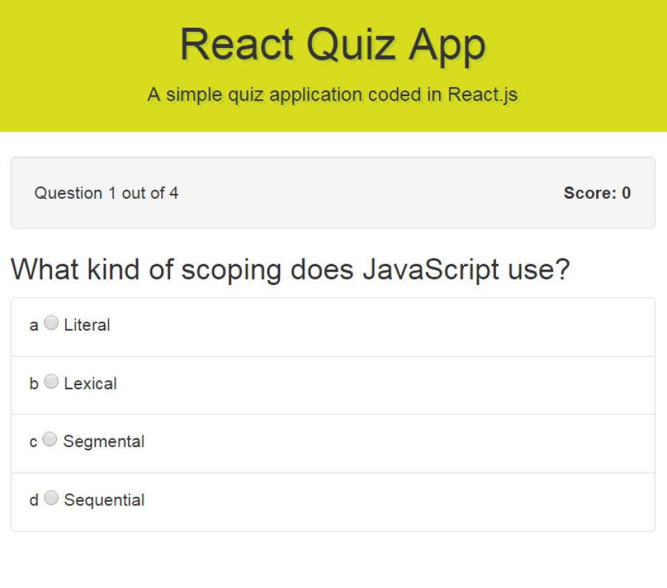 React Quiz App