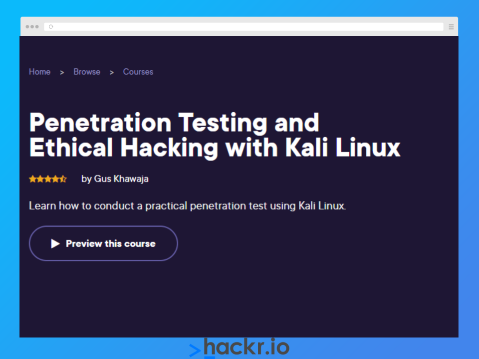 Penetration Testing and Ethical Hacking with Kali Linux
