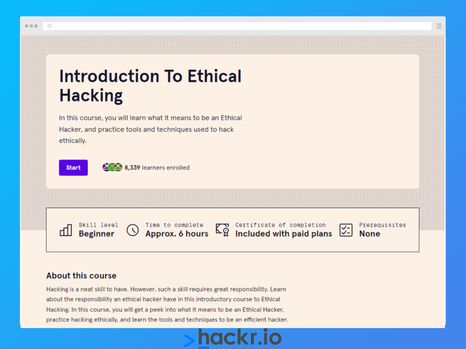 Introduction To Ethical Hacking