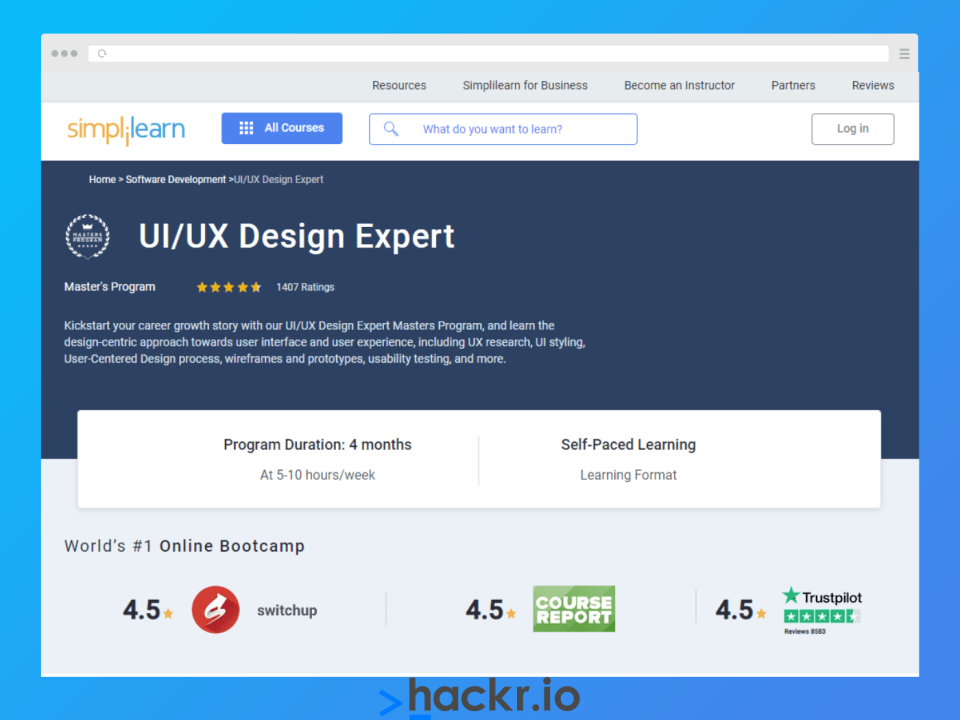 UI/UX Design Expert Master’s Program
