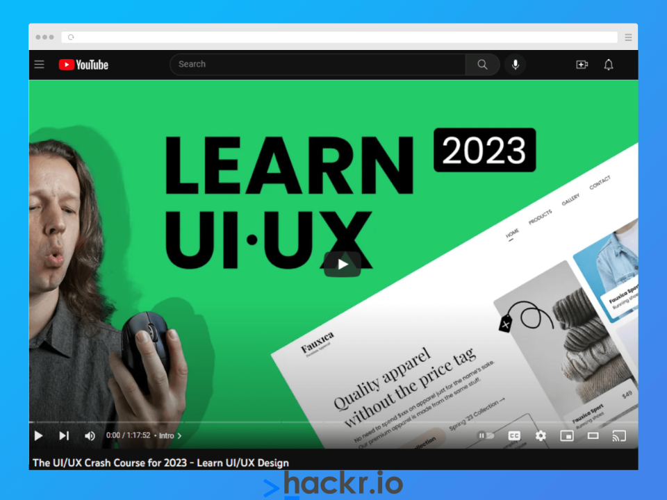 The UI/UX Crash Course for 2023: Learn UI/UX Design