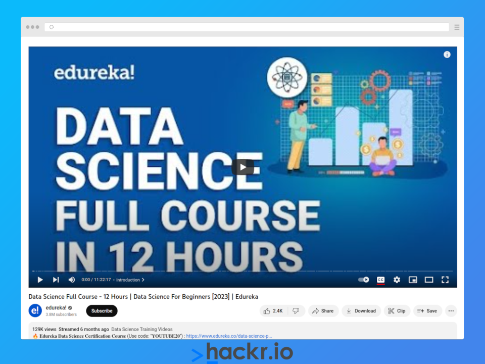 [Edureka!] Data Science for Beginners 